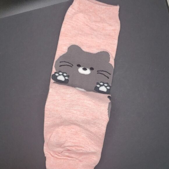 PINK Cat no show socks - Picture 2 of 2